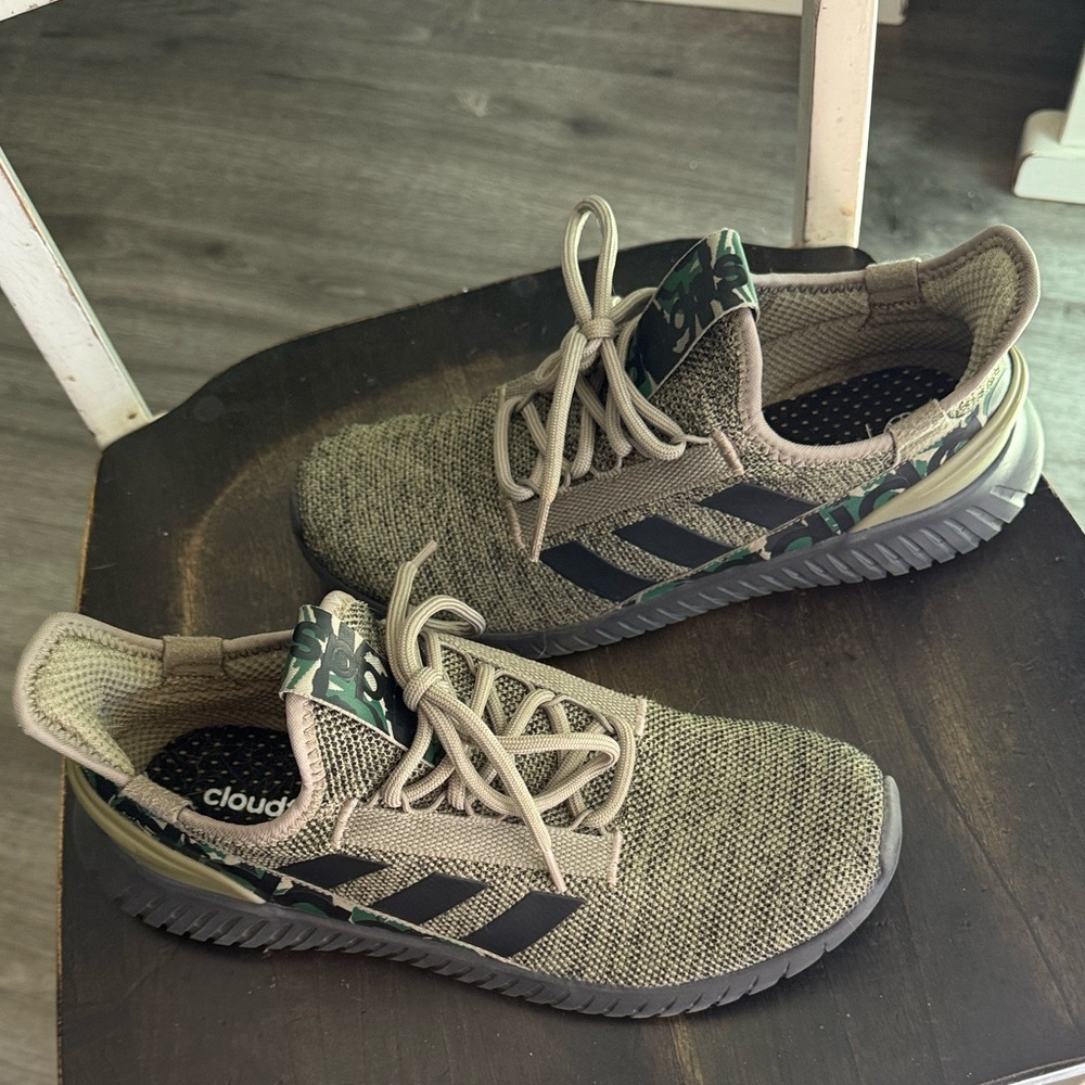 Adidas Men's Olive and Black Sneakers - Picture 4 of 4